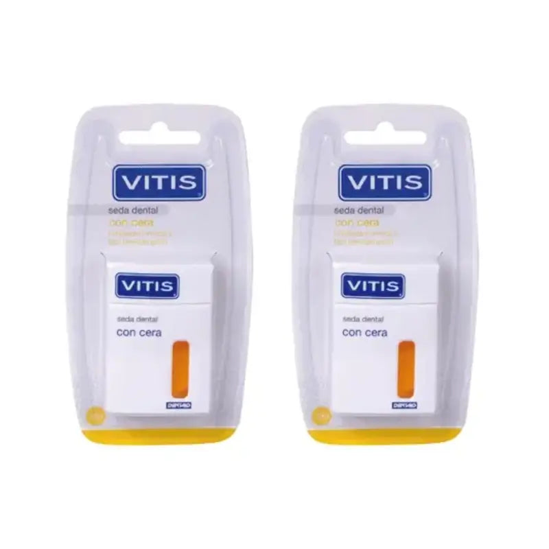 Fil dentaire Vitis avec cire, 2X50 M