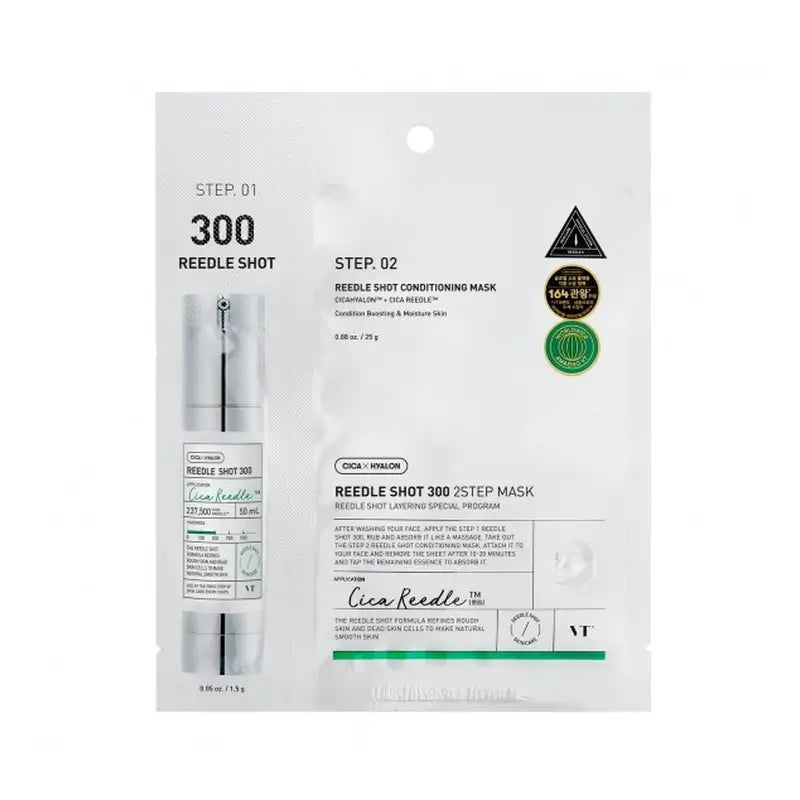 Vt Cosmetics Vt Reedle Shot 300 Masque en 2 étapes , 21,5 gr