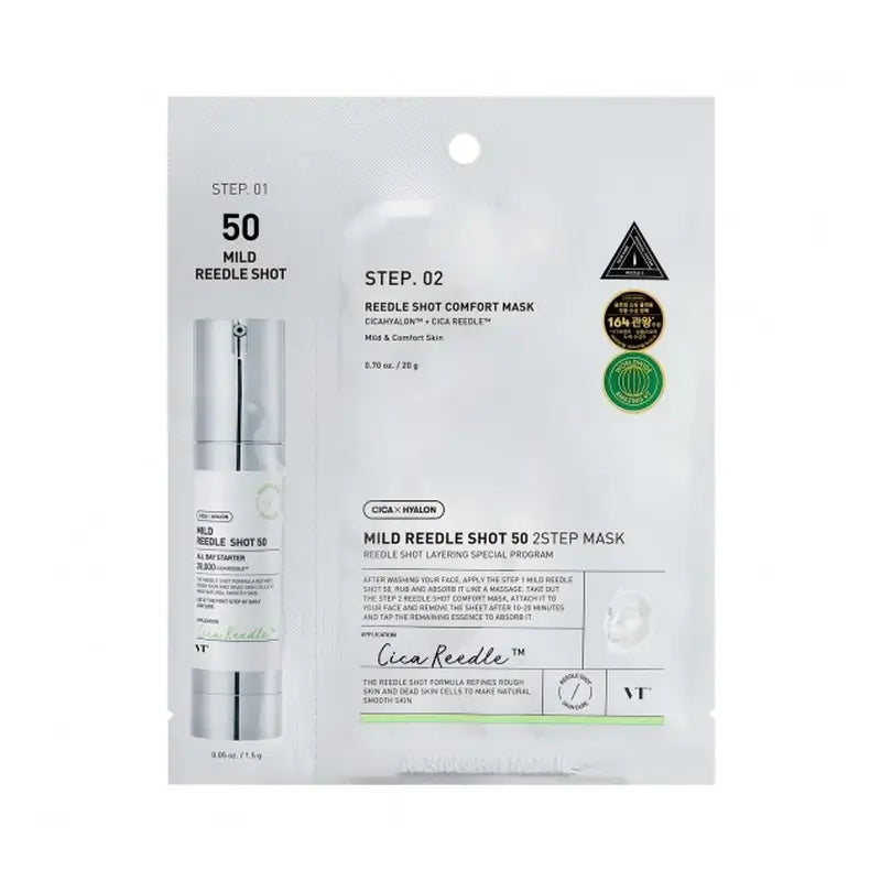 Vt Cosmetics Vt Reedle Shot 50 Masque en 2 étapes , 21,5 gr