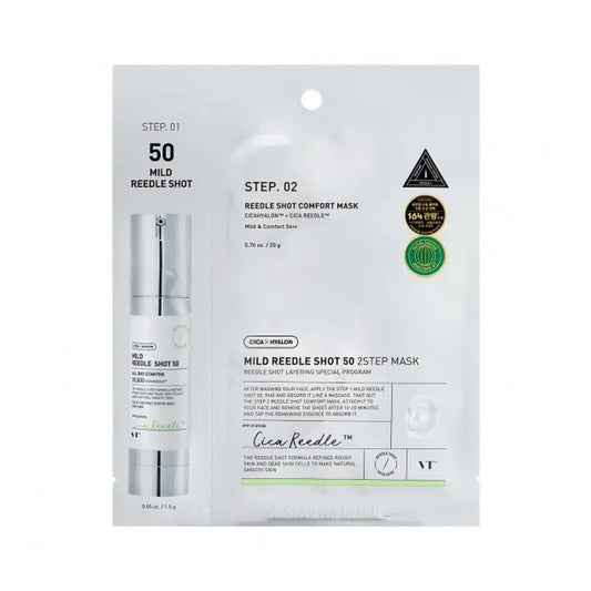 Vt Cosmetics Vt Reedle Shot 50 Masque en 2 étapes , 21,5 gr