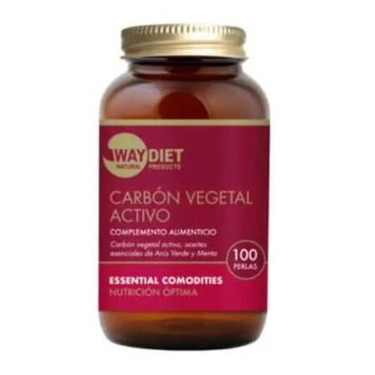Waydiet Natural Products Active Vegetable Carbon 100Pearls