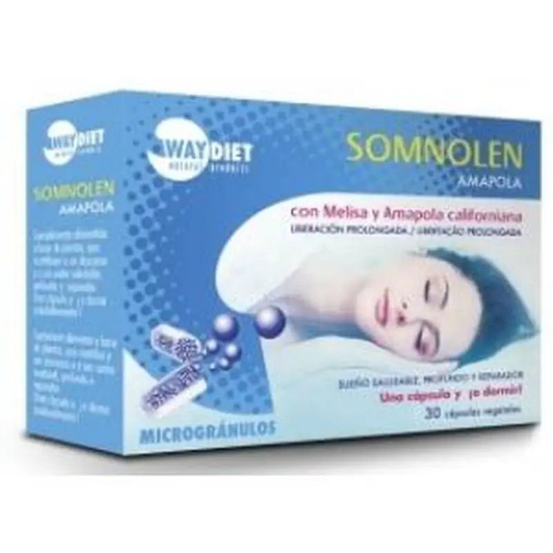 Waydiet Natural Products Somnolen Poppy 30Caps.