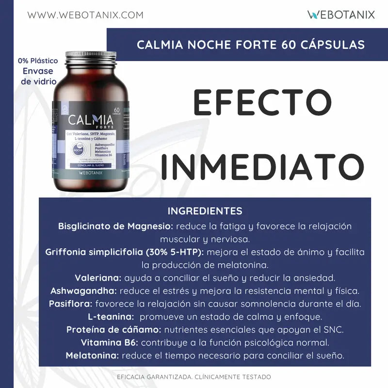 Webotanix Calmia Nuit Forte, 60 gélules