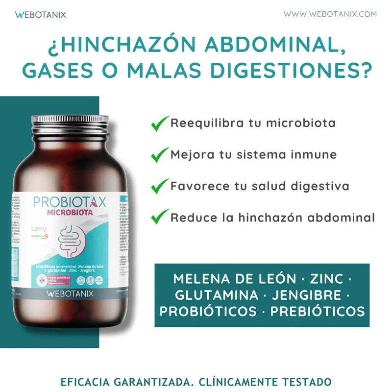 Webotanix Probiotax Microbiota, 60 gélules