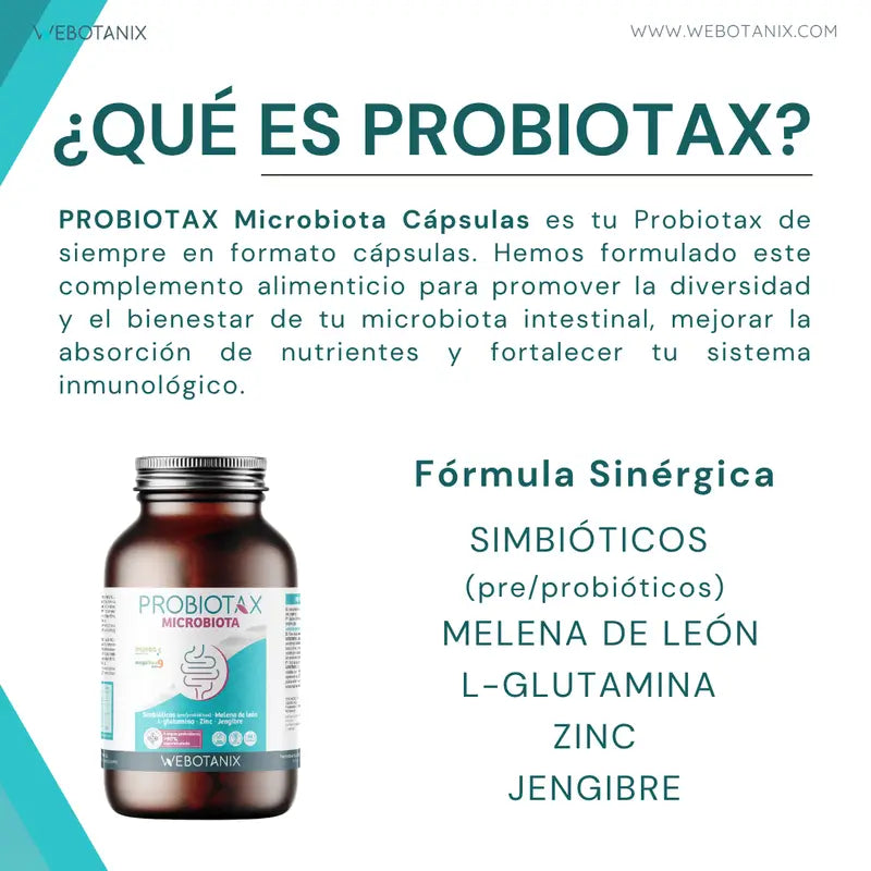 Webotanix Probiotax Microbiota, 60 gélules
