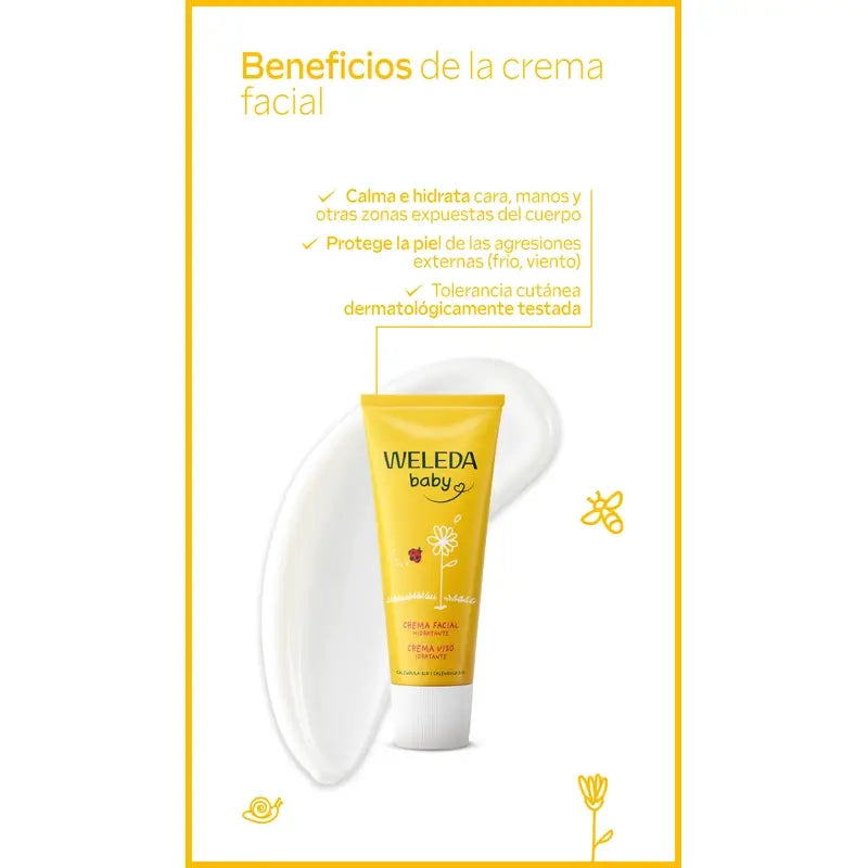 Weleda Baby Calendula Crème pour le visage 50 ml
