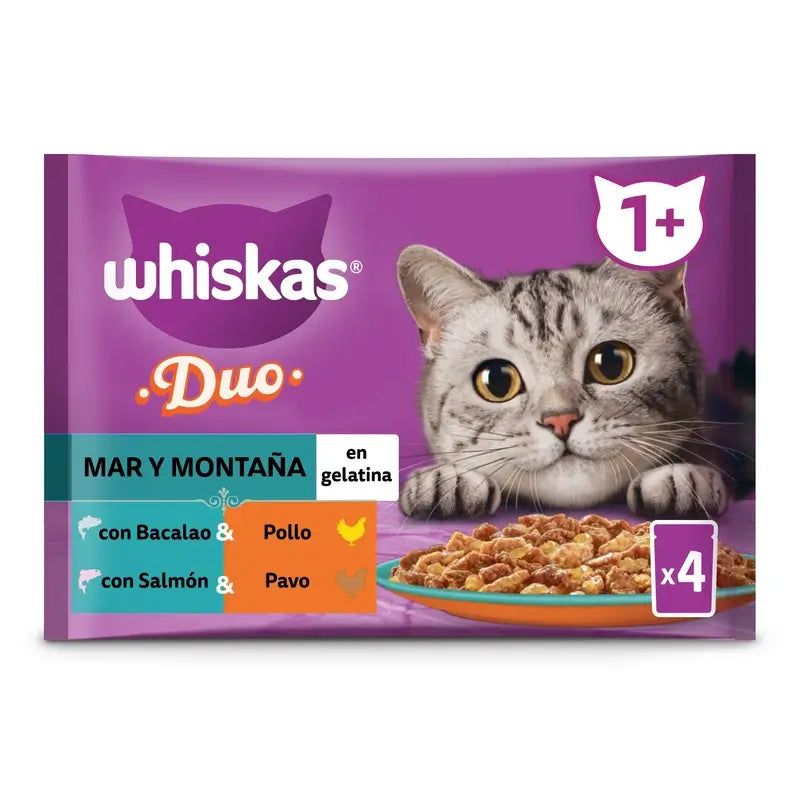 Whiskas Tasty Duo Surf & Turf Pack 4 13X4X85Gr