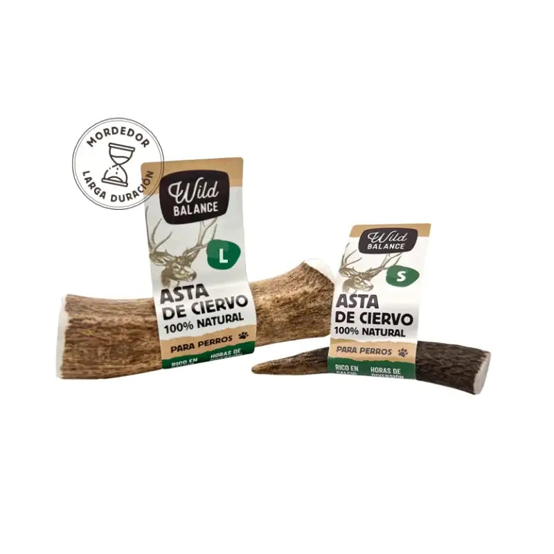 Wild Balance : Corne de cerf L entière, jouet à mâcher naturel pour chiens