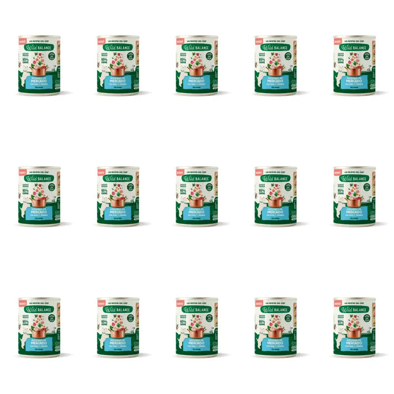Wild Balance Canned Market Stew With Turkey & Beef For Dogs, 400 g, paquet de 15
