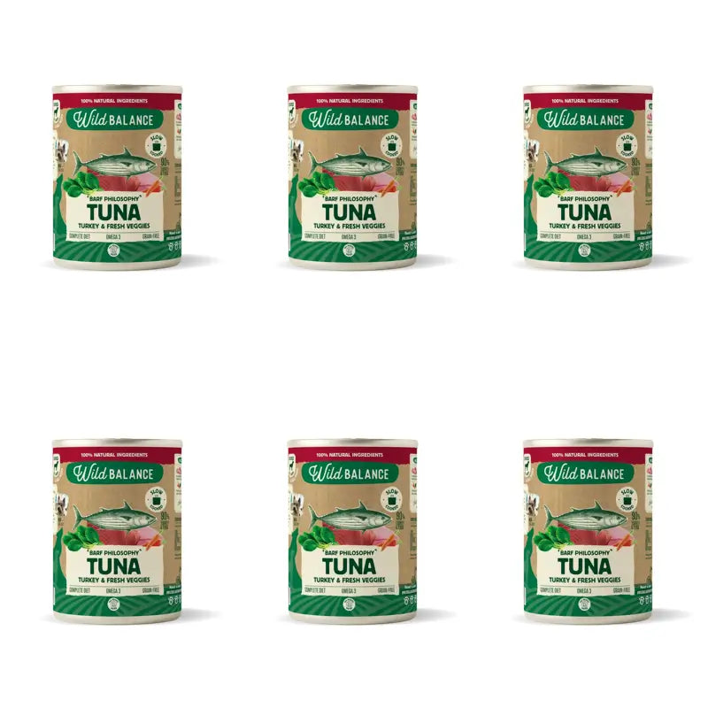 Wild Balance Philosophy Tuna Barf For Dogs, 400g, 6 paquets de 6