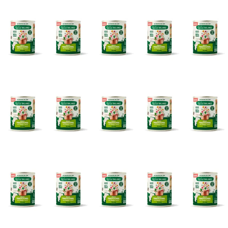Wild Balance Traditional Ragout With Beef, Chicken & Vegetables pour chiens, 400 g, paquet de 15