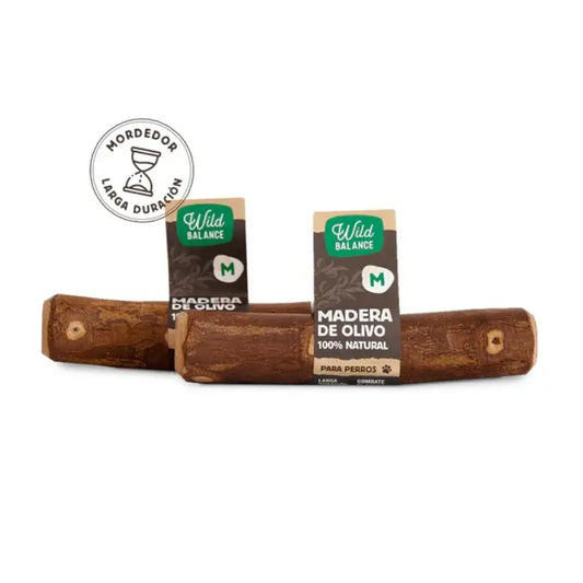 Wild Balance Bois d'olivier M - Jouet à mâcher naturel pour chiens