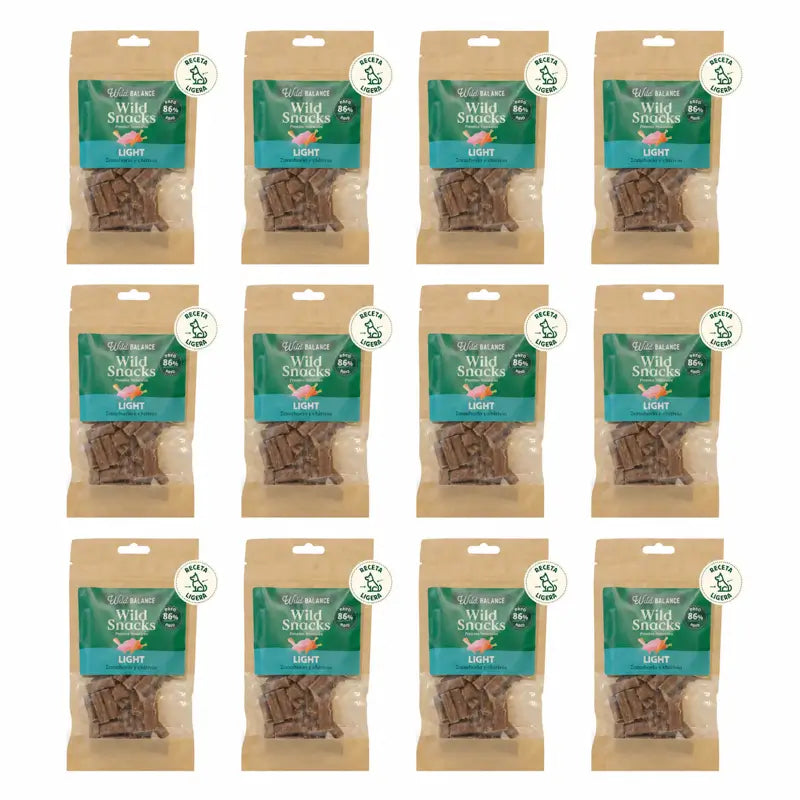 Wild Balance Wild Snack Light - Carotte et Panais, 75 grammes, paquet de 12