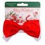 Wouapy Christmas Santa Claus Bow Tie Red Size 3