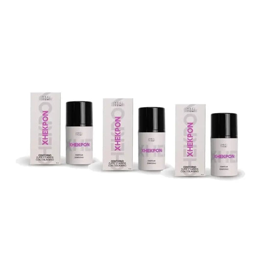 Xhekpon Crème contour des yeux, lot de 3 x 15 ml