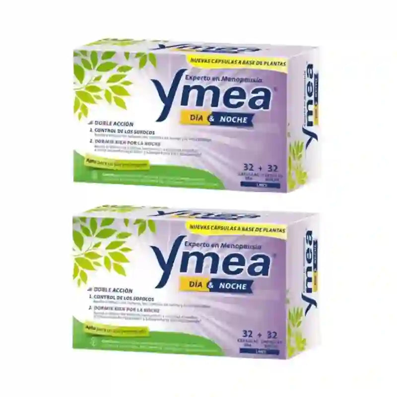 Ymea Day&Night Double Action Menopause, 32+32 Capsules, Pack de 2