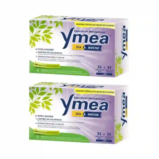Ymea Day&Night Double Action Menopause, 32+32 Capsules, Pack de 2
