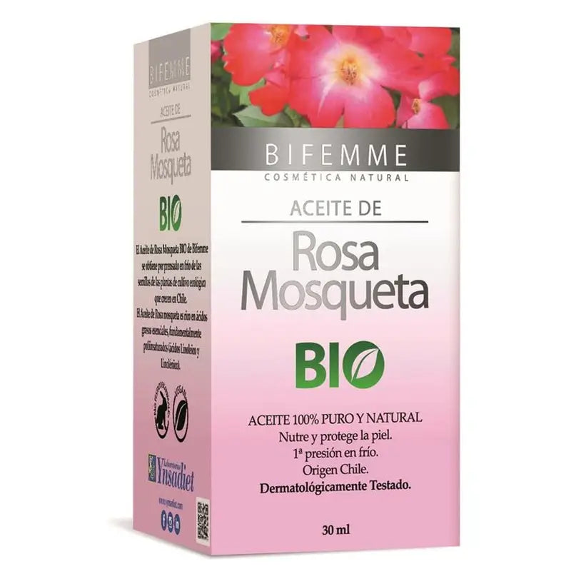 Ynsadiet Huile de Rose Musquée Bio, 30 ml