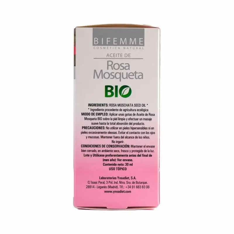 Ynsadiet Huile de Rose Musquée Bio, 30 ml