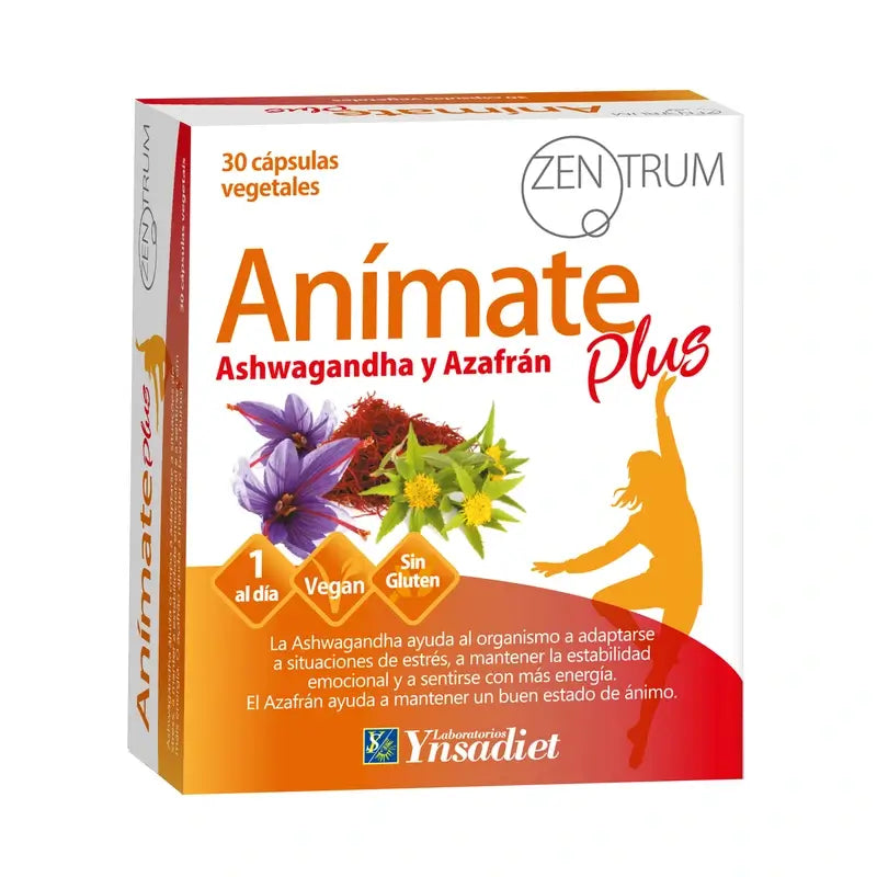 Ynsadiet Animate Plus. Stress, humeur et énergie, 30 gélules
