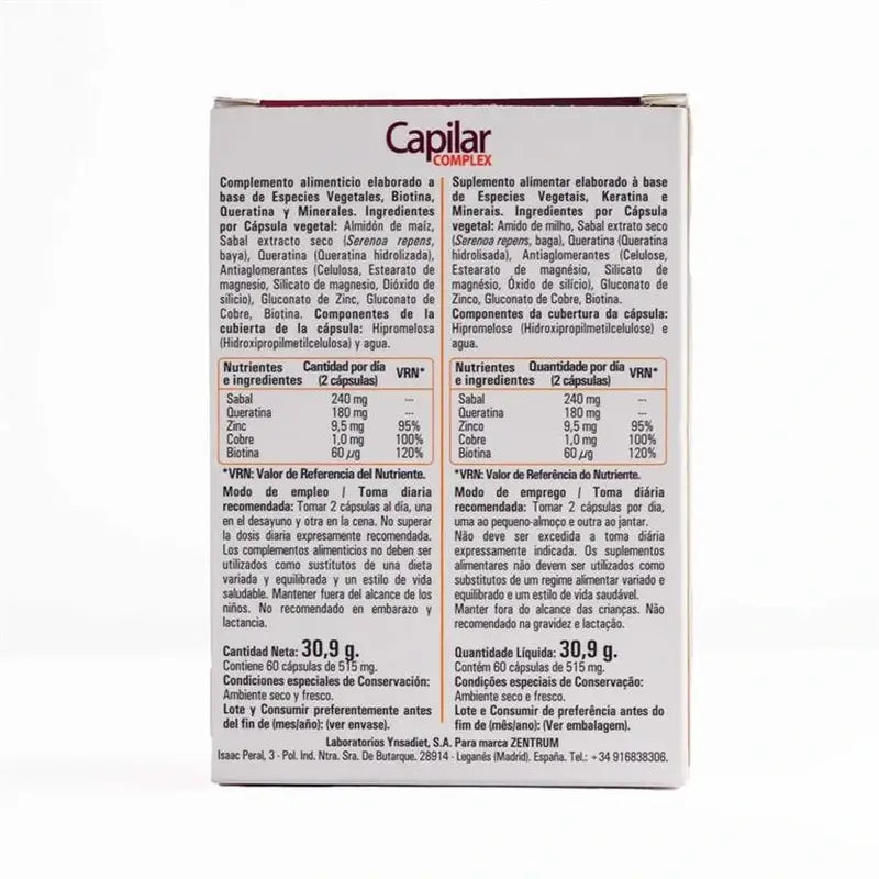 Ynsadiet Capilar Complex, 60 gélules