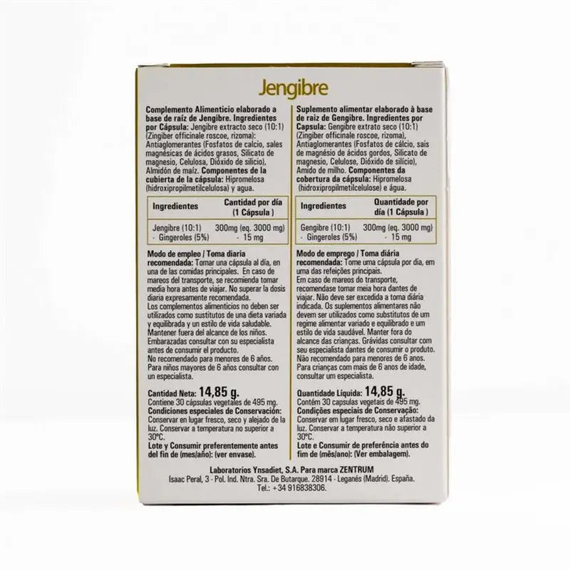 Ynsadiet Gingembre, 30 gélules