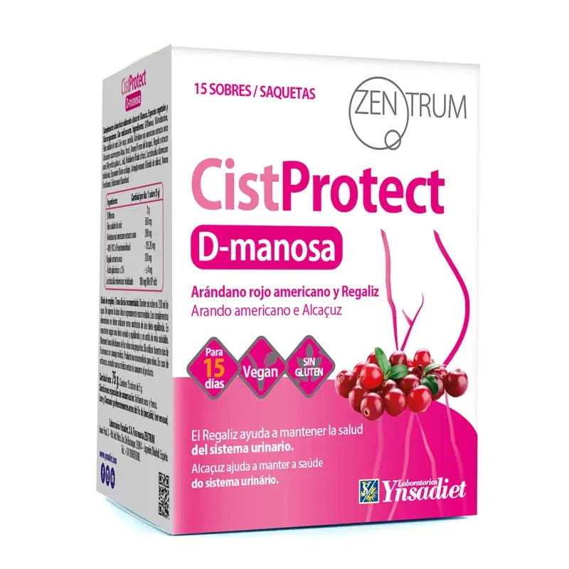 Ynsadiet Zentrum Cistprotect D-Mannose, 15 Envelopes