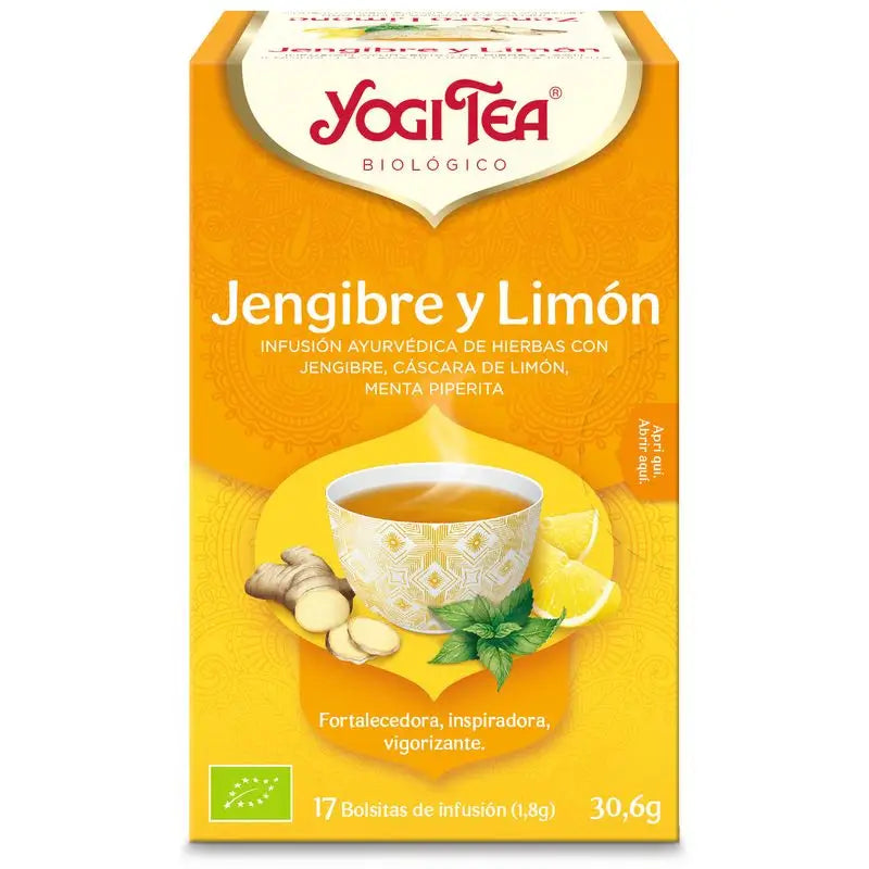 Yogi Tea Organic Ginger & Lemon 17 Sachets