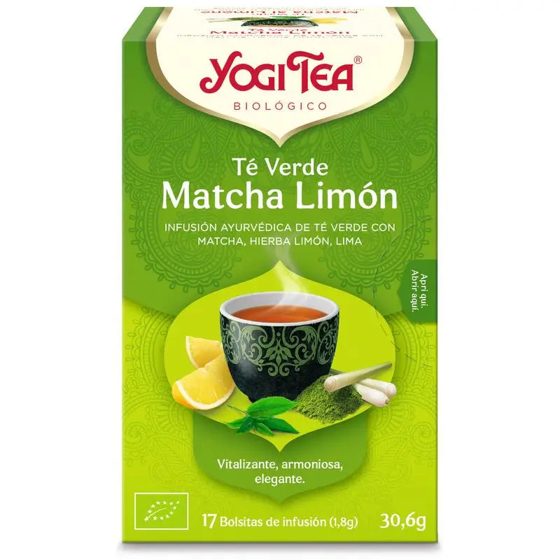 Yogi Tea Organic Lemon Matcha Green Tea 17 Sachets