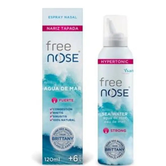 Ysana Free Nose Seawater Hypertonic Forte Spray 120Ml