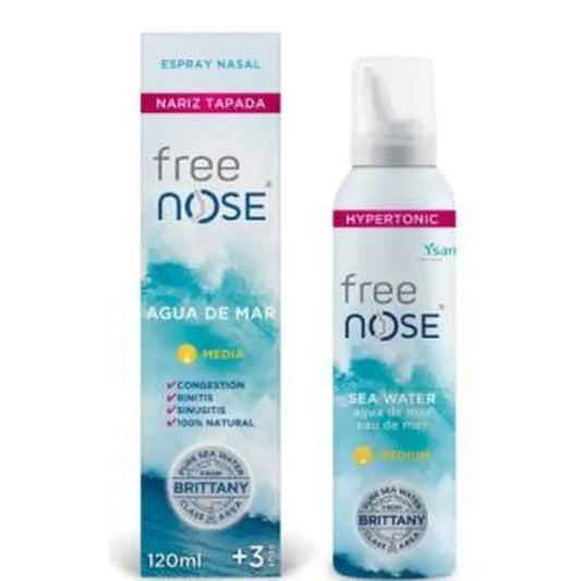 Ysana Free Nose Seawater Hypertonic Medium Spray 120M