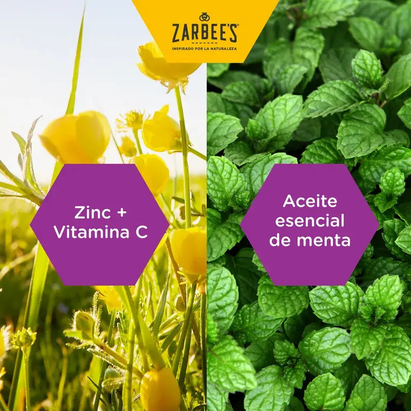 Zarbee's Throat & Immunity 24 pastilles avec miel, menthe, zinc et vitamine D