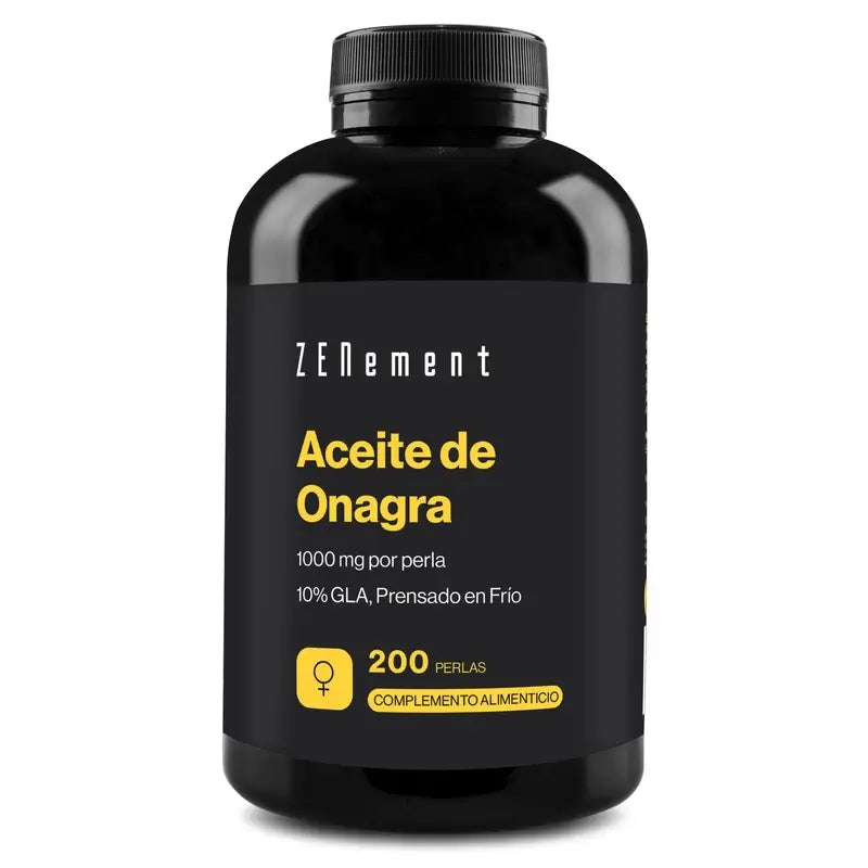 Zenement Huile d'Onagre 1000 mg, 200 softgels