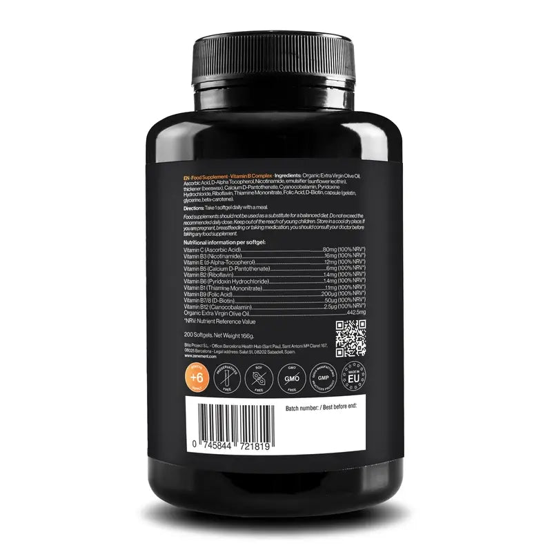 Zenement B-Vitamin Complex, 200 softgels
