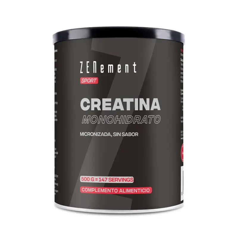 Zenement Creatine Monohydrate, Micronisé, sans arôme, 500 g