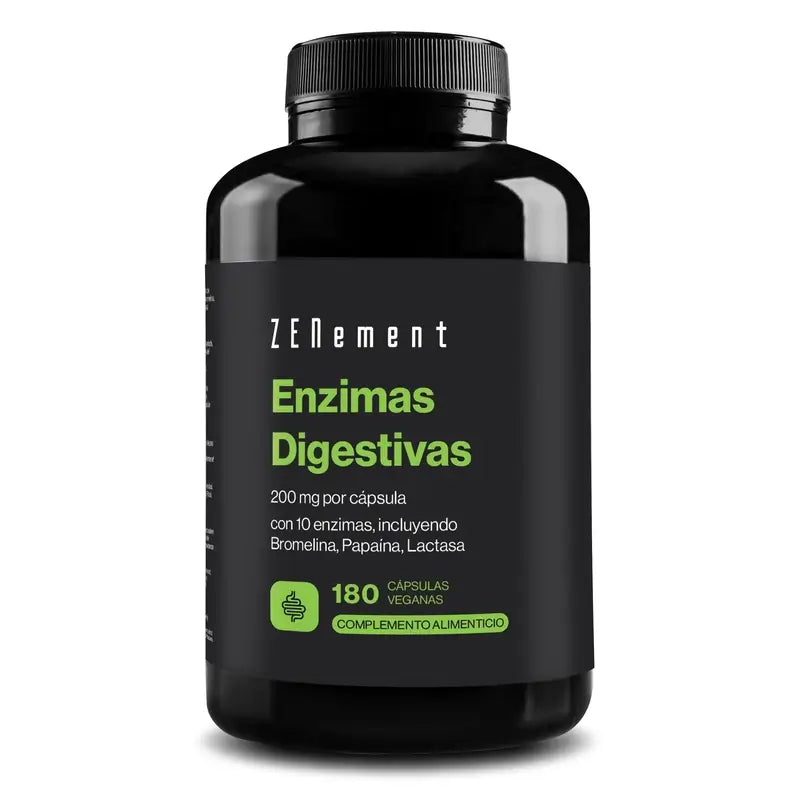 Zenement Digestive Enzymes, 180 gélules végétaliennes