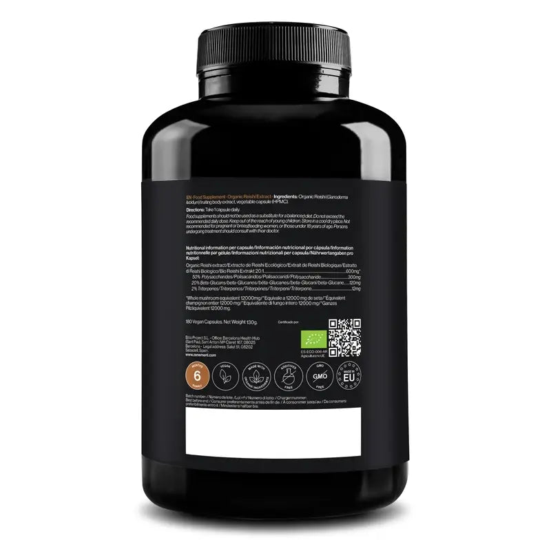 Zenement Organic Reishi Extract, 180 gélules végétaliennes