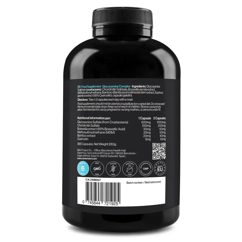 Zenement Glucosamine Complex, 365 gélules