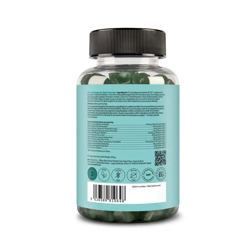 Zenement Biotin Gummies, 90 gommes végétaliennes