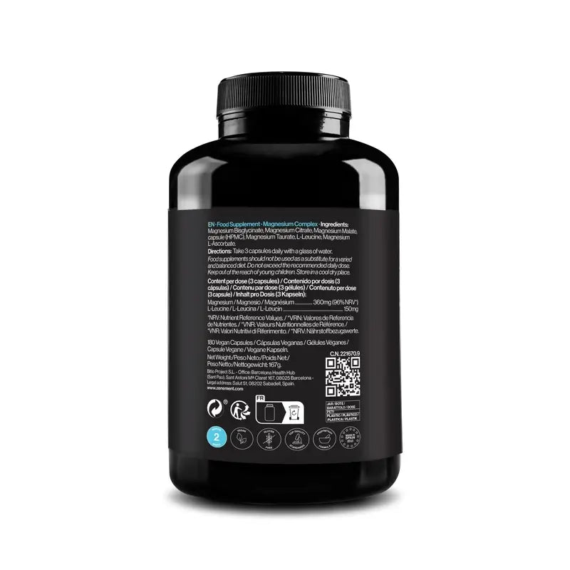 Zenement Magnesium Complex 5 In 1, 180 gélules végétaliennes