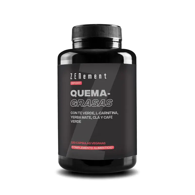 Zenement Fat Burner avec Thé Vert, L-Carnitine, Yerba Mate, Cla et Café Vert, 120 gélules végétaliennes