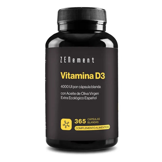 Zenement Vitamine D3 4000 IU, 365 softgels