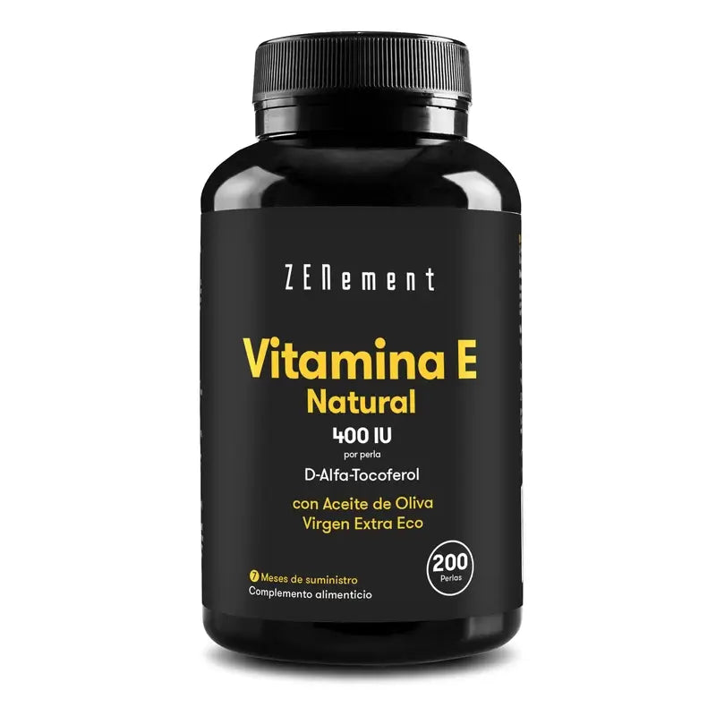 Zenement Natural Vitamin E 400 IU, 200 softgels