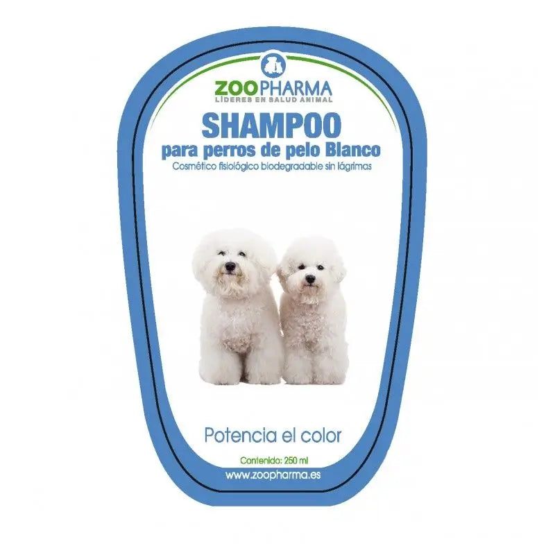 Zoopharma White Hair Shampoo for Dogs 250ml.