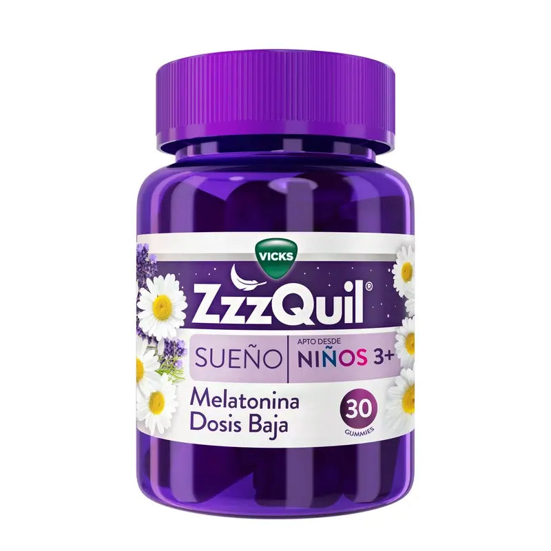ZzzQuil Natura Kids Melatonin Low Dose +3 Years, 30 Gummies